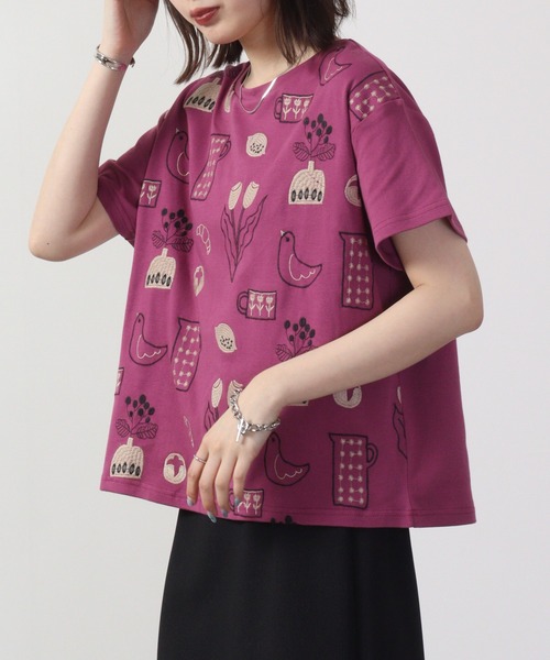 EMAGO 日常2色刺繍T 半袖（Tシャツ/カットソー）｜Emago（イマゴ）