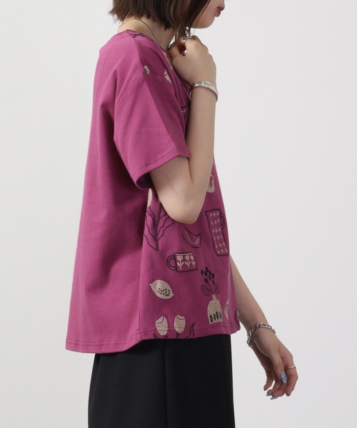 EMAGO 日常2色刺繍T 半袖（Tシャツ/カットソー）｜Emago（イマゴ）