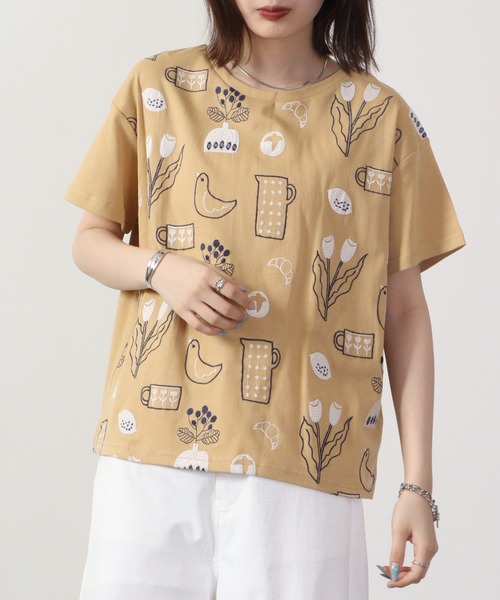 EMAGO 日常2色刺繍T 半袖（Tシャツ/カットソー）｜Emago（イマゴ）