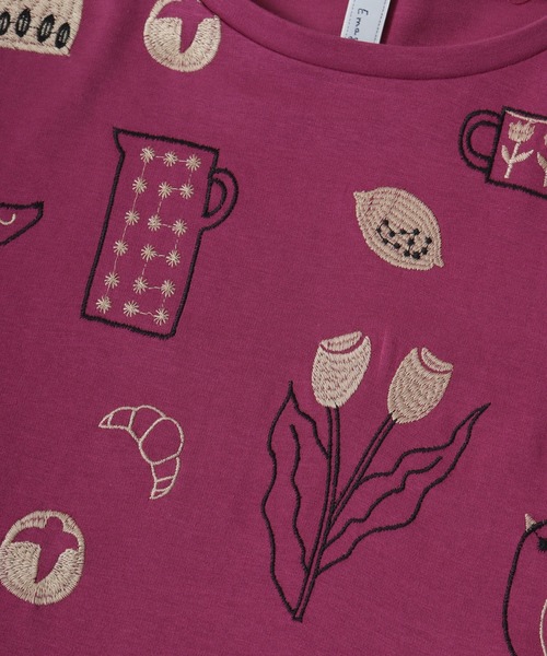 EMAGO 日常2色刺繍T 半袖（Tシャツ/カットソー）｜Emago（イマゴ）