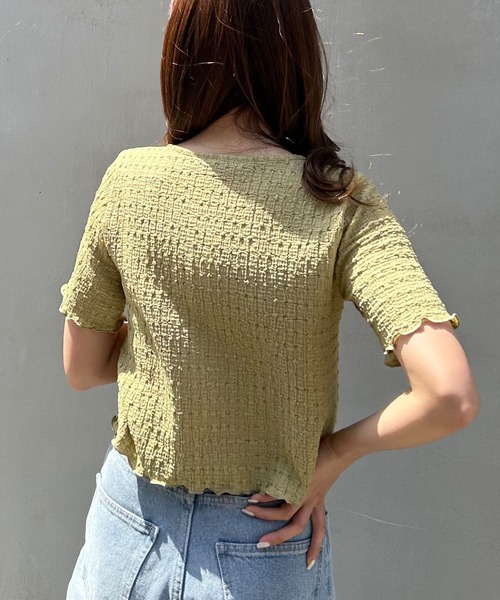 INGNI（イング）の「ジャガードリボンカーディガンアンサンブル（アンサンブル・レディース・ブラック/イエロー系9/オフホワイト・M）」の15枚目の写真