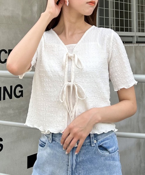 INGNI（イング）の「ジャガードリボンカーディガンアンサンブル（アンサンブル・レディース・ブラック/イエロー系9/オフホワイト・M）」の19枚目の写真