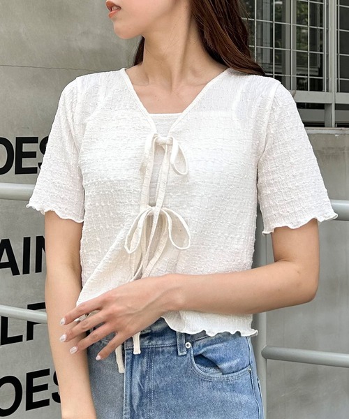 INGNI（イング）の「ジャガードリボンカーディガンアンサンブル（アンサンブル・レディース・ブラック/イエロー系9/オフホワイト・M）」の20枚目の写真