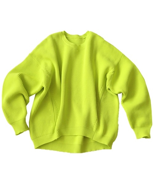 antiqua(アンティカ)の「スポンジニットトップス(ニット/セーター・レディース・オレンジ/ブラック/ライム/グリーン/ブルー/グレー系その他/コバルトブルー/パープル・FREE)」の18枚目の写真