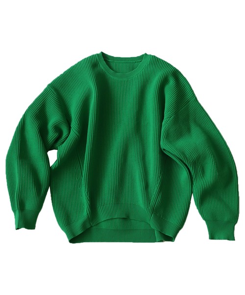 antiqua(アンティカ)の「スポンジニットトップス(ニット/セーター・レディース・オレンジ/ブラック/ライム/グリーン/ブルー/グレー系その他/コバルトブルー/パープル・FREE)」の19枚目の写真