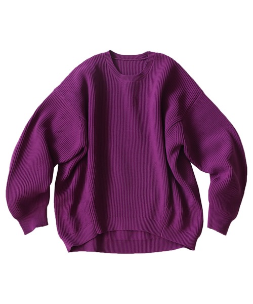 T.japan sponge knit スポンジニット　ピンク スポンジニット ニット レディース トップス 長袖 無地・再再販