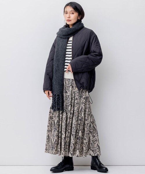 23区 ダウンジャケット 撥水中綿 パディング レディース 38 ブラック 23区（ニジュウサンク） ダウンコート ダウンジャケット 「23区×Oggi