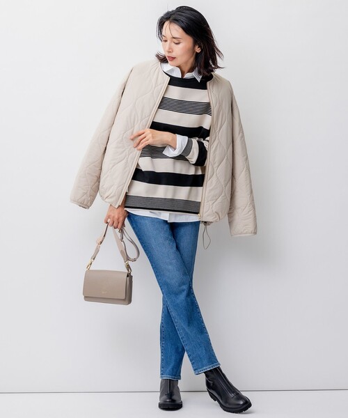 23区【洗える/撥水加工】中綿 パディング アウター38 23区（ニジュウサンク）の「【洗える/撥水加工】中綿 パディング