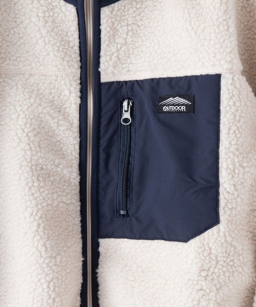 OUTDOOR PRODUCTS(アウトドアプロダクツ)の「【OUTDOOR PRODUCTS/アウトドアプロダクツ】防風 ボアスタンドカラ―ブルゾン ボアフリースジャケット モコモコ(ブルゾン・メンズ・その他/アイボリー/その他1/グレー/ブラック・MEDIUM/X-LARGE/LARGE)」の17枚目の写真
