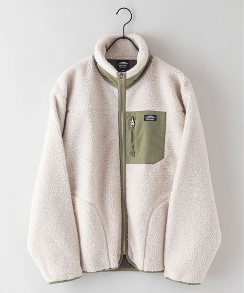 OUTDOOR PRODUCTS(アウトドアプロダクツ)の「【OUTDOOR PRODUCTS/アウトドアプロダクツ】防風 ボアスタンドカラ―ブルゾン ボアフリースジャケット モコモコ(ブルゾン・メンズ・その他/アイボリー/その他1/グレー/ブラック・MEDIUM/X-LARGE/LARGE)」の12枚目の写真