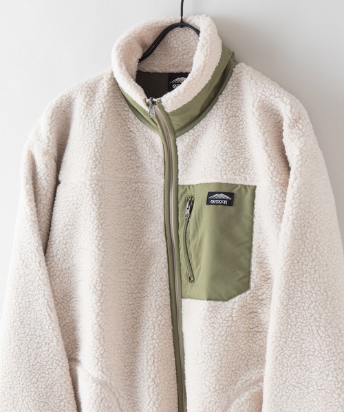 OUTDOOR PRODUCTS(アウトドアプロダクツ)の「【OUTDOOR PRODUCTS/アウトドアプロダクツ】防風 ボアスタンドカラ―ブルゾン ボアフリースジャケット モコモコ(ブルゾン・メンズ・その他/アイボリー/その他1/グレー/ブラック・MEDIUM/X-LARGE/LARGE)」の13枚目の写真