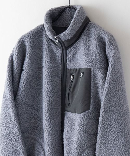 OUTDOOR PRODUCTS(アウトドアプロダクツ)の「【OUTDOOR PRODUCTS/アウトドアプロダクツ】防風 ボアスタンドカラ―ブルゾン ボアフリースジャケット モコモコ(ブルゾン・メンズ・その他/アイボリー/その他1/グレー/ブラック・MEDIUM/X-LARGE/LARGE)」の9枚目の写真