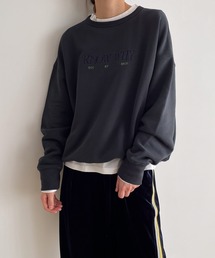 CANAL JEAN | RCW BLUE LABEL(ブルーレーベル) "KNOW WHY"刺繍裏毛トレーナー(スウェット)