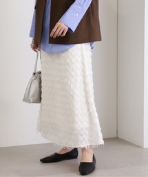 N.（N. Natural Beauty Basic） | ◆フリンジカットジャガードスカート(スカート)