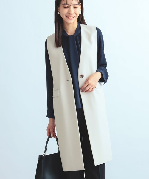 B:MING by BEAMS（ビーミングバイビームス）の「【セレモニー・フォーマル】B:MING by BEAMS / ジョーゼット ボウタイ ブラウス（シャツ/ブラウス・レディース・ホワイト/ネイビー・SMALL/LARGE/MEDIUM）」の13枚目の写真