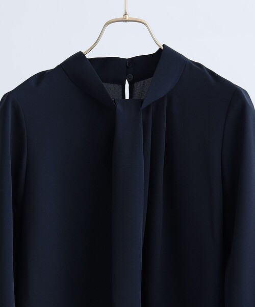 B:MING by BEAMS（ビーミングバイビームス）の「【セレモニー・フォーマル】B:MING by BEAMS / ジョーゼット ボウタイ ブラウス（シャツ/ブラウス・レディース・ホワイト/ネイビー・SMALL/LARGE/MEDIUM）」の15枚目の写真