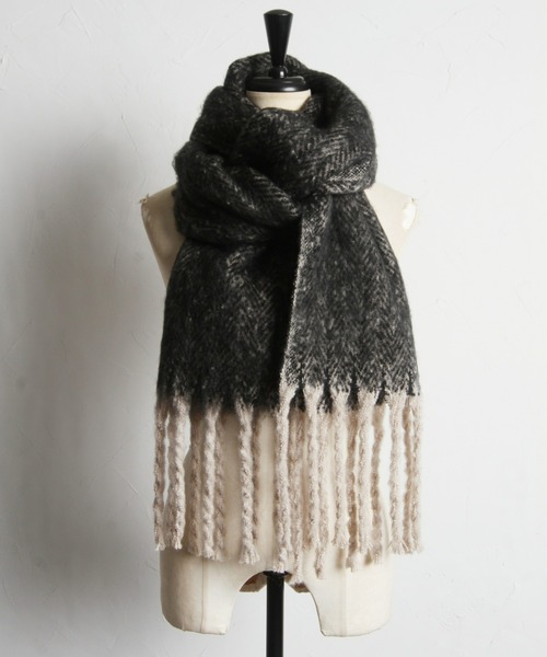 ZOZO限定】ツイード柄ウールライクマフラー（マフラー）｜&. NOSTALGIA