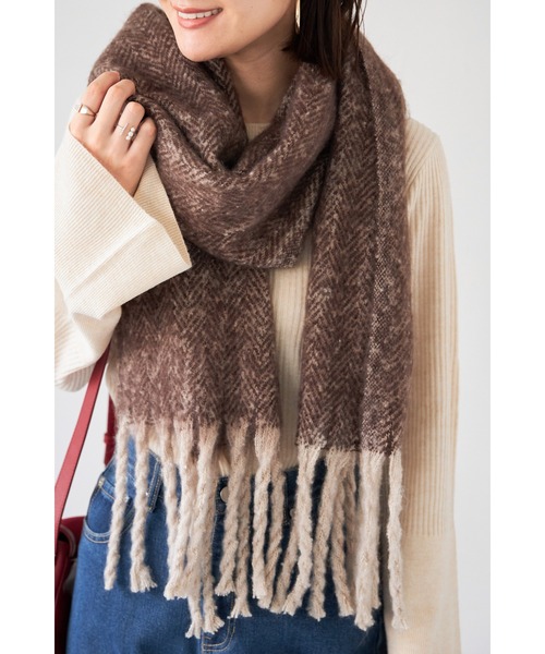 セール】【ZOZO限定】ツイード柄ウールライクマフラー（マフラー