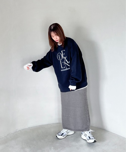 feepur(フェピュール)の「ロゴBIGスウェット(スウェット・レディース・オートミール/杢グレー/ネイビー・MEDIUM)」の21枚目の写真