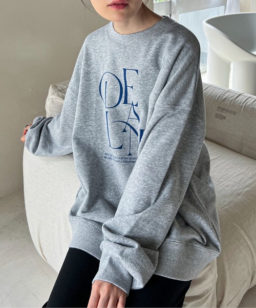 feepur(フェピュール)の「ロゴBIGスウェット(スウェット・レディース・オートミール/杢グレー/ネイビー・MEDIUM)」の15枚目の写真