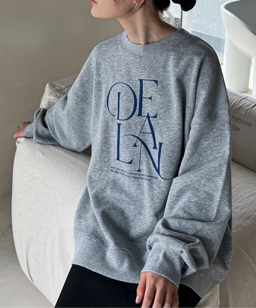 feepur(フェピュール)の「ロゴBIGスウェット(スウェット・レディース・オートミール/杢グレー/ネイビー・MEDIUM)」の16枚目の写真