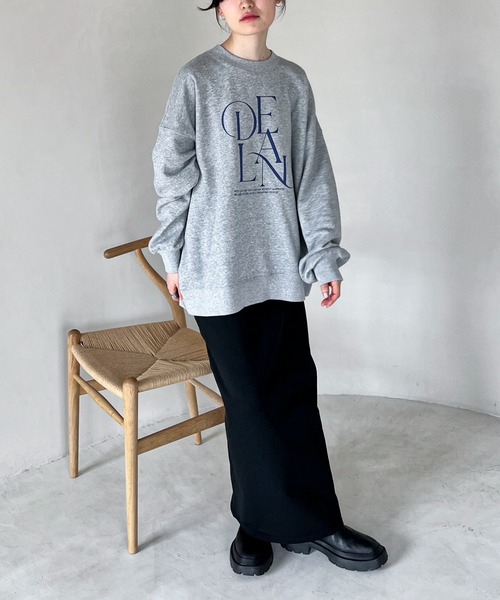 feepur(フェピュール)の「ロゴBIGスウェット(スウェット・レディース・オートミール/杢グレー/ネイビー・MEDIUM)」の11枚目の写真