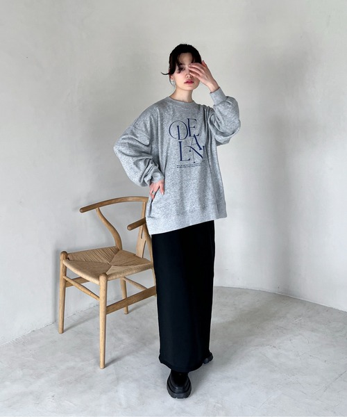 feepur(フェピュール)の「ロゴBIGスウェット(スウェット・レディース・オートミール/杢グレー/ネイビー・MEDIUM)」の13枚目の写真