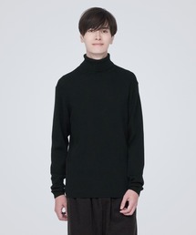 無印良品 | 洗えるウールリブタートルネックセーター(ニット/セーター)