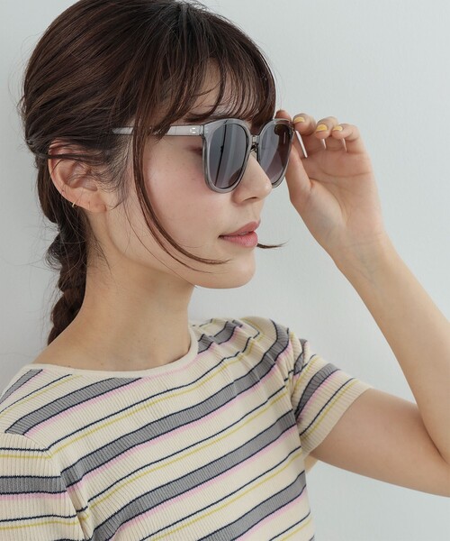 Ray BEAMS（レイビームス）の「noeyedia / サングラス "NE446"（サングラス・レディース・ブラック/ライトグレー・ONE SIZE）」の4枚目の写真