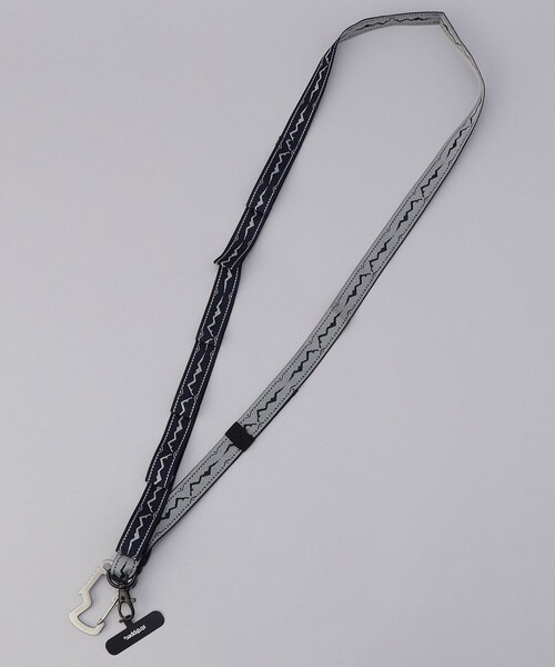 MANASTASH(マナスタッシュ)の「MANASTASH/マナスタッシュ SMARTPHONE STRAP 2.0 / スマートフォン ストラップ / スマホ コード(スマホグッズ・メンズ・ブラック/ネイビー・フリ-)」の2枚目の写真