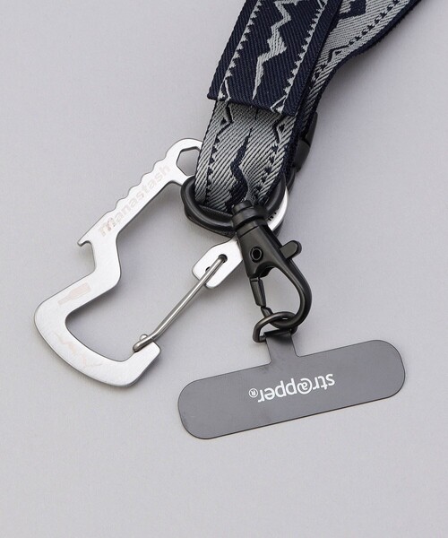 MANASTASH(マナスタッシュ)の「MANASTASH/マナスタッシュ SMARTPHONE STRAP 2.0 / スマートフォン ストラップ / スマホ コード(スマホグッズ・メンズ・ブラック/ネイビー・フリ-)」の3枚目の写真
