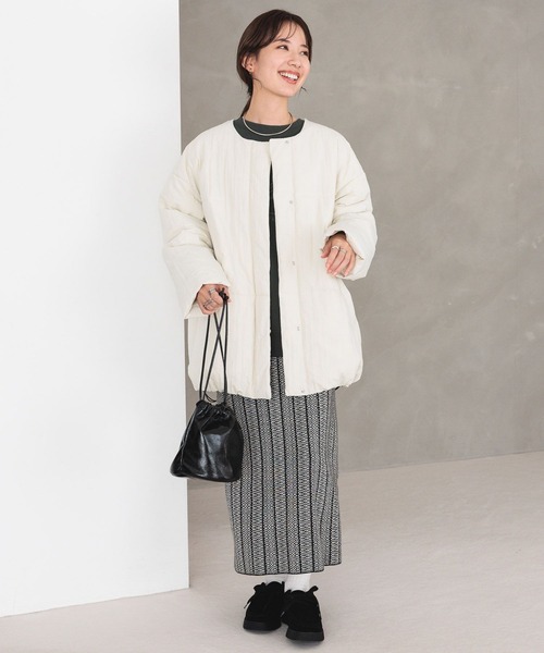 LEPSIM（レプシィム）の「12ゲージジャガードナロースカート 971236