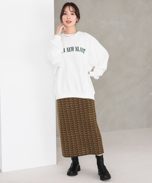 LEPSIM（レプシィム）の「12ゲージジャガードナロースカート　971236（スカート・レディース・ブラック/ネイビー/ブラウン・FREE/TALL）」の16枚目の写真