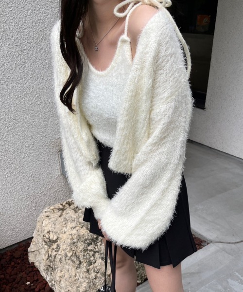 新品　ルネ　Rene ショート　カーディガン　ボレロ　ホワイト 新品未使用 ルネ ボレロ カーディガン 34 オフホワイト - メルカリ