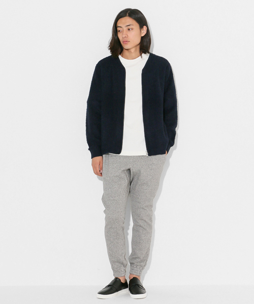 SENSE OF PLACE by URBAN RESEARCH(センスオブプレイスバイアーバンリサーチ)の「-A-ブークレZIPカーデ(カーディガン/ボレロ・メンズ・ホワイト/ネイビー・L/M)」の12枚目の写真