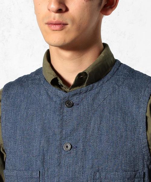 green label relaxing（グリーンレーベルリラクシング）の「MIX/TWIST 6B ベスト◆（ベスト・メンズ・ダークグレー/ネイビー・MEDIUM/LARGE）」の5枚目の写真