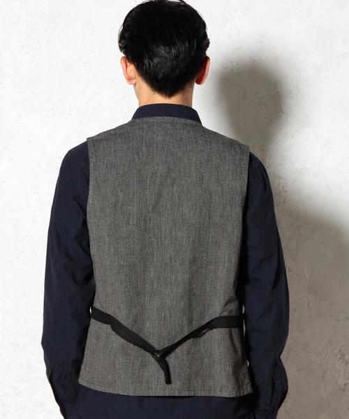 green label relaxing（グリーンレーベルリラクシング）の「MIX/TWIST 6B ベスト◆（ベスト・メンズ・ダークグレー/ネイビー・MEDIUM/LARGE）」の12枚目の写真
