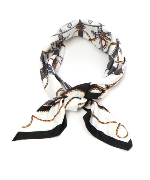 GLOBAL WORK(グローバルワーク)の「大判厚手スカーフ/985796(バンダナ/スカーフ・レディース・ホワイト/ベージュ/ブラック・FREE)」の2枚目の写真