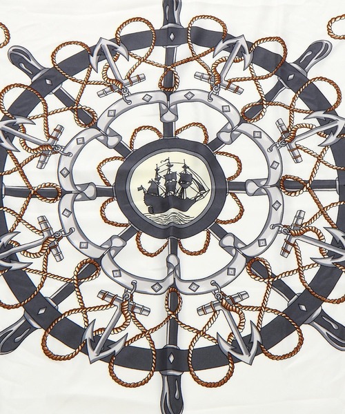 GLOBAL WORK(グローバルワーク)の「大判厚手スカーフ/985796(バンダナ/スカーフ・レディース・ホワイト/ベージュ/ブラック・FREE)」の5枚目の写真