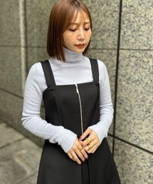 JILL STUART | ◆JILL ロゴ刺繍タートルネック(ニット/セーター)