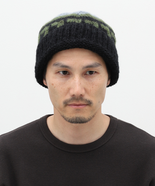 B.C STOCK（ベーセーストック）の「【SUBLiME / サブライム】 HANDKNIT PTN WT（ハット・メンズ・ベージュ/チャコールグレー/ブラック・FREE）」の7枚目の写真