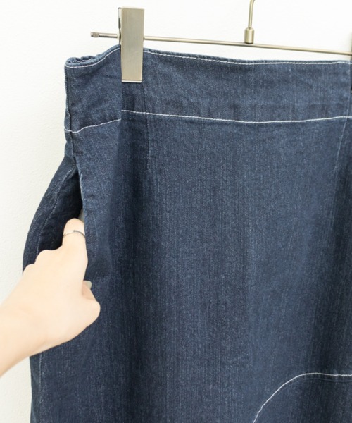 CLETTE(クレット)の「ストレッチマーメイドスカート(スカート・レディース・オフホワイト/ネイビー・5L/LL/4L/3L)」の19枚目の写真