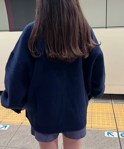 shesame(シーセム)の「ジャガードグラフィックニットプルオーバー(ニット/セーター・レディース・ブラウン/ネイビー/チャコール・MEDIUM/LARGE)」の5枚目の写真