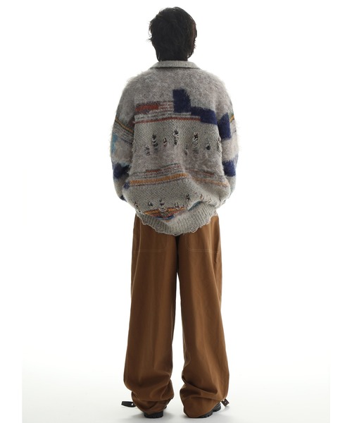 ピス　FORSOMEONE ダメージ加工ニットセーター FORSOMEONE ダメージ加工ニットセーター