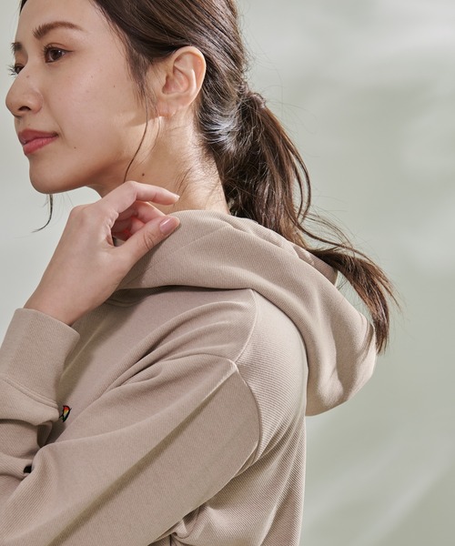 Arnold Palmer（アーノルドパーマー）の「ウールライクスウェット シェア フーディ（パーカー・レディース・ライトベージュ/アイボリー/ブラック・L/M/S/LL/XS）」の8枚目の写真