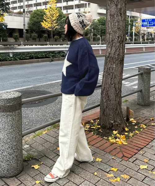 kutir（クティール）の「起毛アソートニットプルオーバー（ニット/セーター・レディース・ネイビー/ブルー/レッド/ボルドー/アイボリー/その他・FREE）」の14枚目の写真