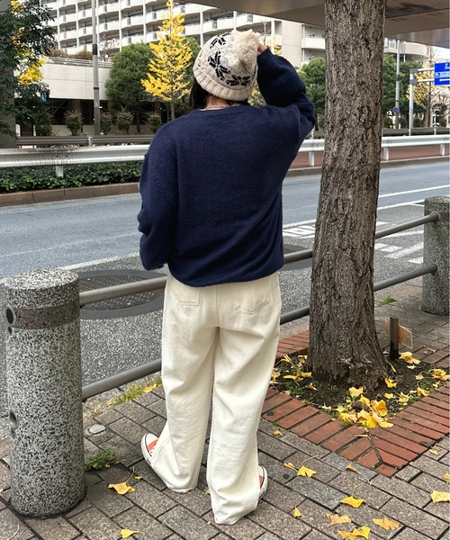 kutir（クティール）の「起毛アソートニットプルオーバー（ニット/セーター・レディース・ネイビー/ブルー/レッド/ボルドー/アイボリー/その他・FREE）」の15枚目の写真