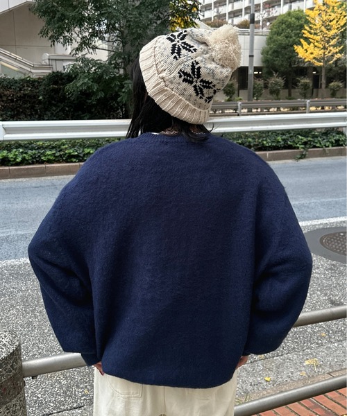 kutir（クティール）の「起毛アソートニットプルオーバー（ニット/セーター・レディース・ネイビー/ブルー/レッド/ボルドー/アイボリー/その他・FREE）」の12枚目の写真