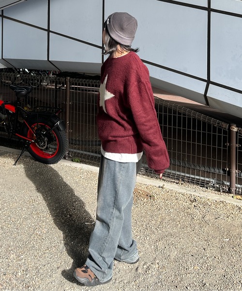 kutir（クティール）の「起毛アソートニットプルオーバー（ニット/セーター・レディース・ネイビー/ブルー/レッド/ボルドー/アイボリー/その他・FREE）」の21枚目の写真