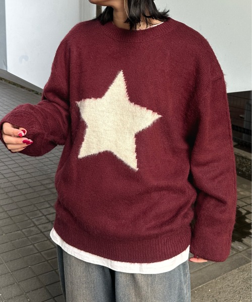 kutir（クティール）の「起毛アソートニットプルオーバー（ニット/セーター・レディース・ネイビー/ブルー/レッド/ボルドー/アイボリー/その他・FREE）」の17枚目の写真